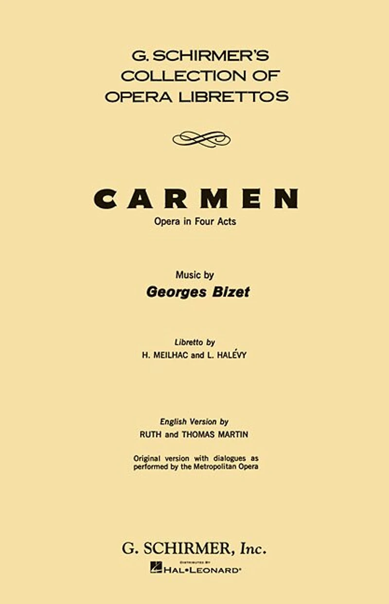 Carmen: Libretto