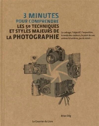 3 minutes pour comprendre les 50 techniques et styles majeurs de la photographie: le cadrage, l'objectif, l'exposition, le rendu des couleurs, le point de vue, ombres & lumières, jeu de miroir...