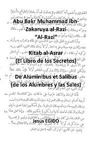 Kitab al-Asrar (El Libro de los Secretos), De Aluminibus et Salibus (de los Alumbres y las Sales)