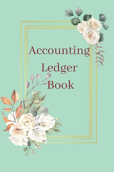 Accounting Ledger: Light Green Floral