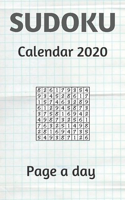 sudoku calendar 2020 page a day