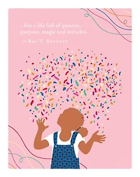 Positively Green Greeting Cards: Birthday - Live a life full of passion, purpose... (Pack of 6)