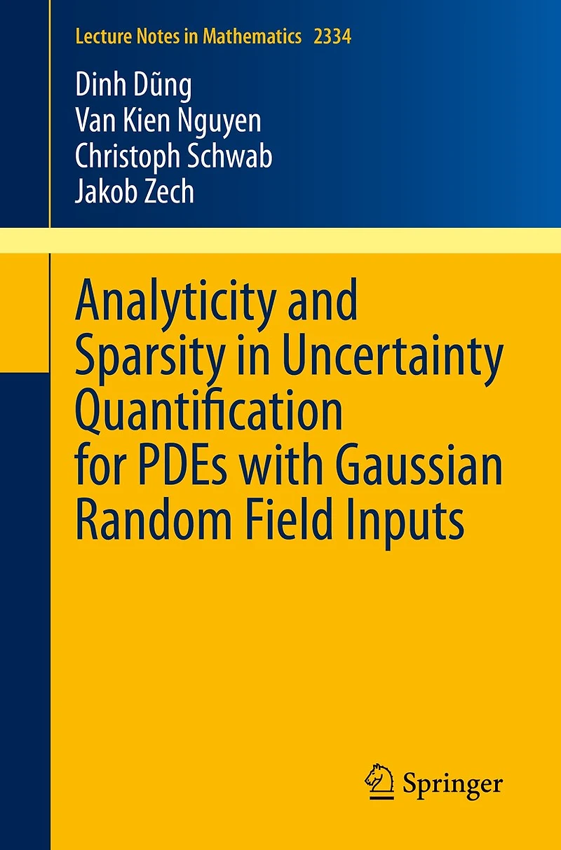 Analyticity and Sparsity Uncertainty Quantification for PDEs with Gaussian Random Field Inputs