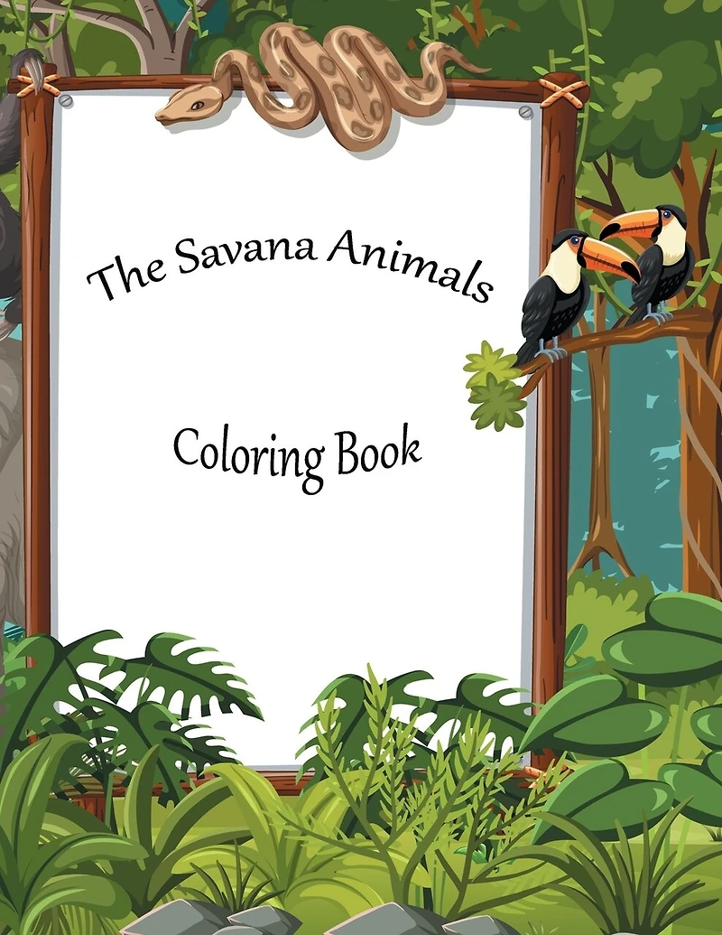Animals of Africa: Coloring Book