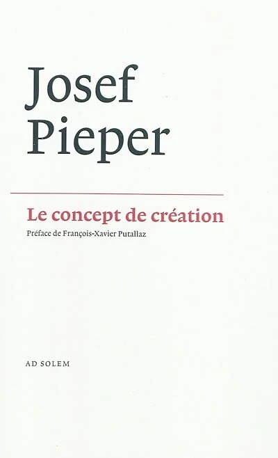 Le concept de création: la philosophie négative de saint Thomas d'Aquin