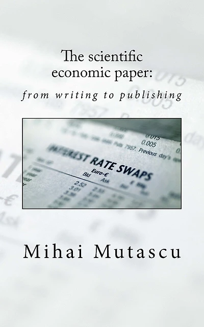 The scientific economic paper: from writing to publishing