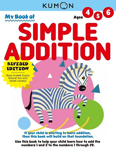 Kumon My Book of Simple Addition: Revised Ed