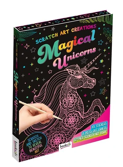 CRAFT FOLDERS UNICORN SCRATCH ART