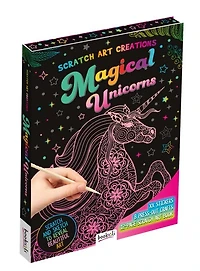 CRAFT FOLDERS UNICORN SCRATCH ART