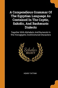 A Compendious Grammar Of The Egyptian Language As Contained In The Coptic, Sahidic, And Bashmuric Dialects: Together With Alphabets And Numerals In The Hieroglyphic And Enchorial Characters