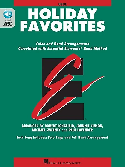 Essential Elements Holiday Favorites: Oboe Book With Online Audio