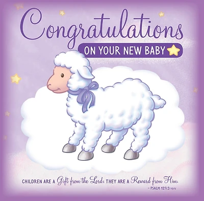 Congratulations on Your New Baby Greeting Card/CD: Sweet Instrumental Lullabies and Bible Songs
