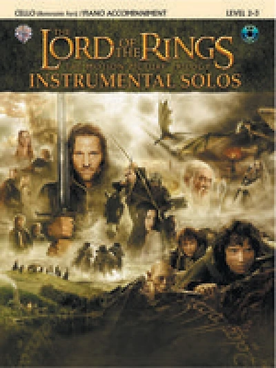 The Lord of the Rings Instrumental Solos for Strings: Cello (with Piano Acc.), Book and Online Audio/Software