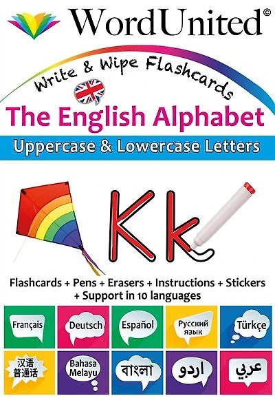 THE ENGLISH ALPHABET - WRITE &WIPE FLASHCARDS
