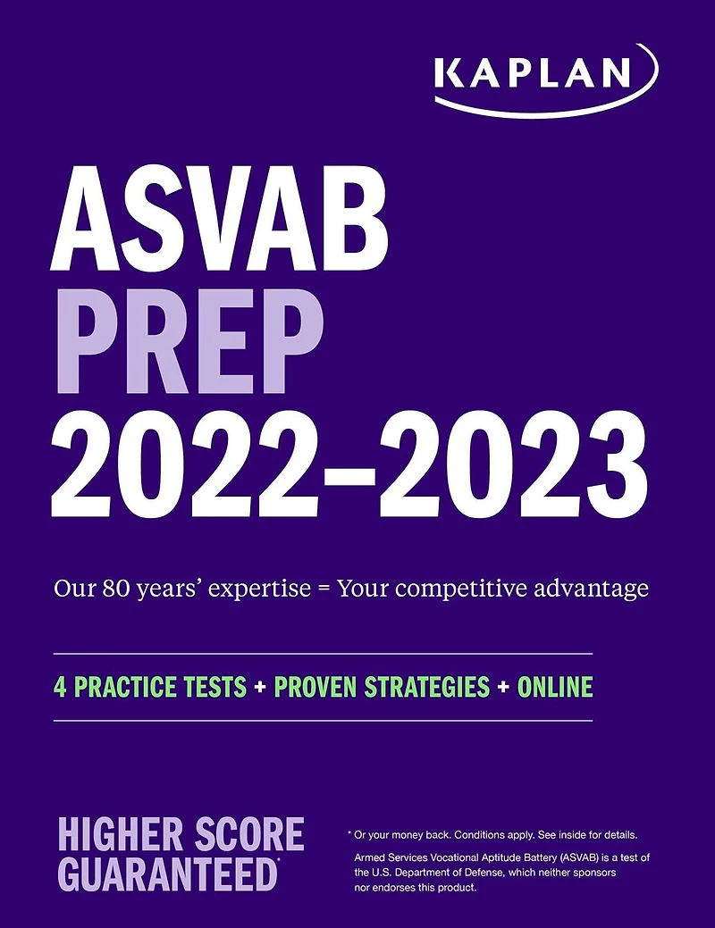 ASVAB Prep 2022–2023: 4 Practice Tests + Proven Strategies + Online