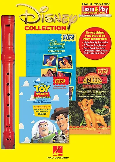 Disney Collection: Learn & Play Recorder Pack
