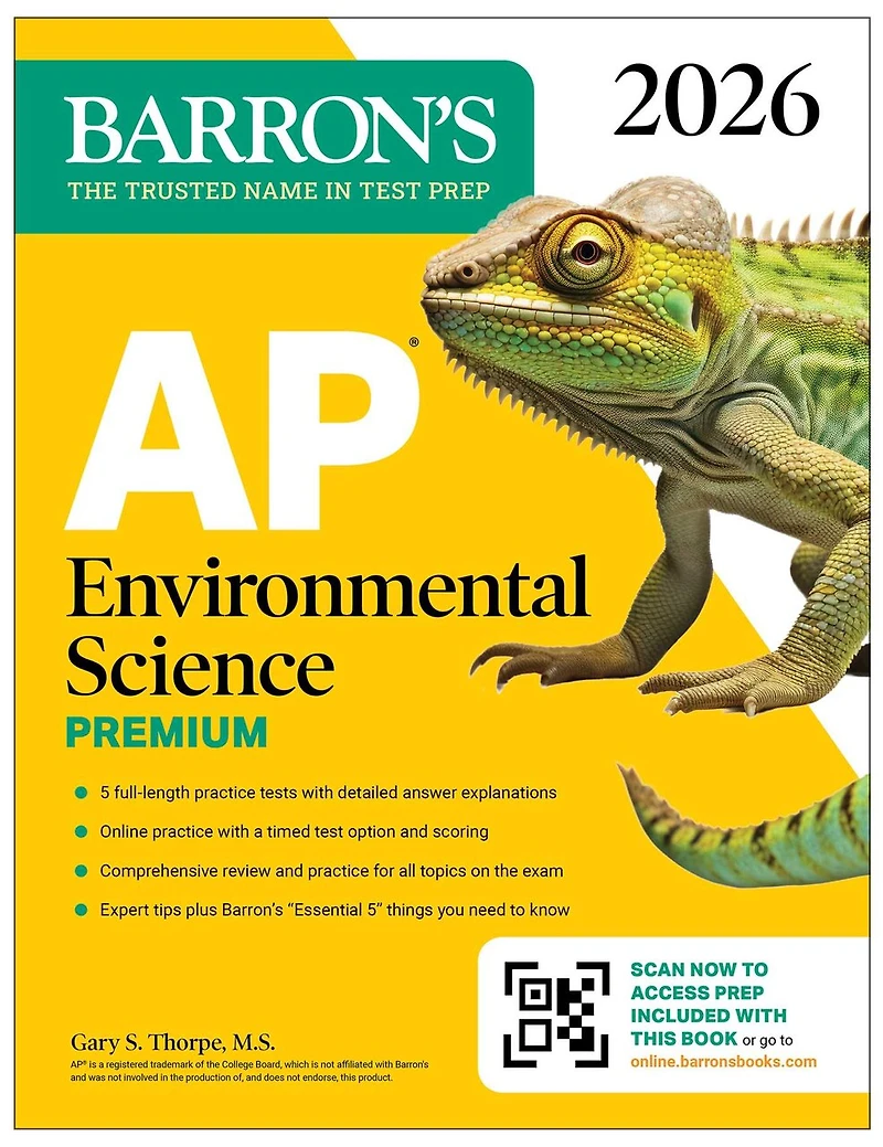 AP Environmental Science Premium, 2027: Prep Book With 5 Practice Tests + Comprehensive Review Online