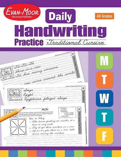 Daily Handwriting Practice: Traditional Cursive, Kindergarten - Grade 6 Teacher Edition