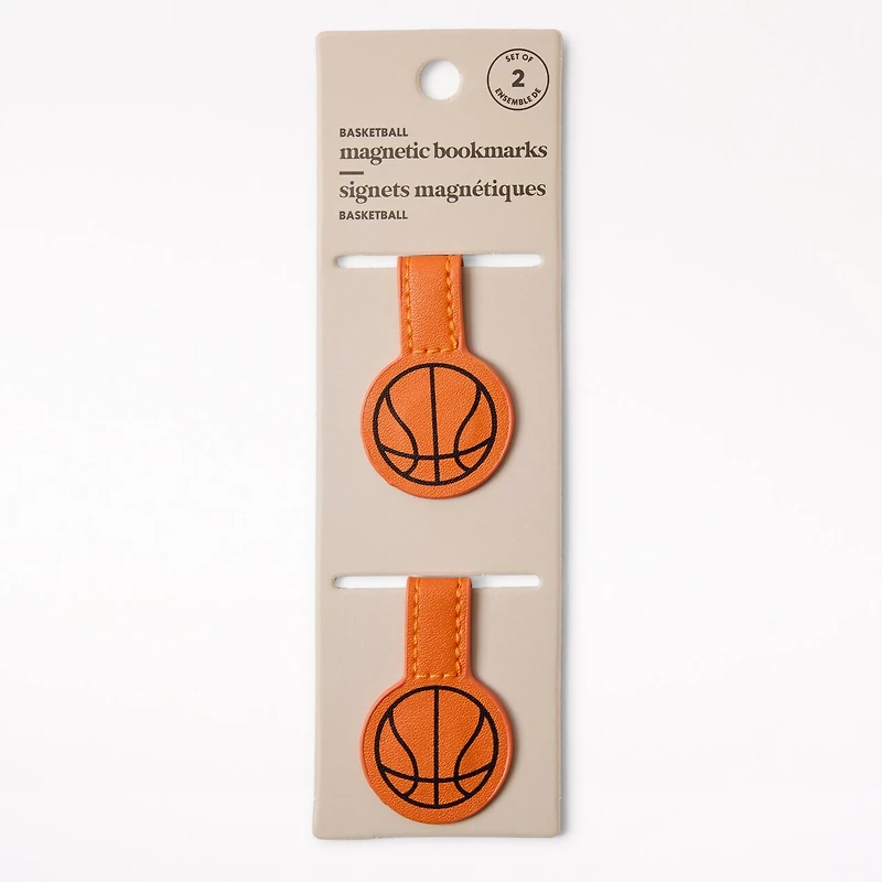 Set Of 2 Magnetic Bookmarks Golf Ball