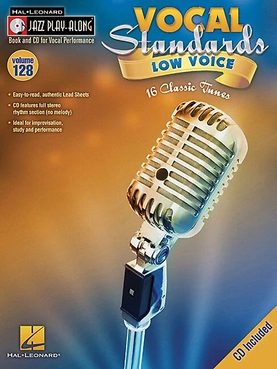 Vocal Standards (low Voice): Jazz Play-along Volume 128