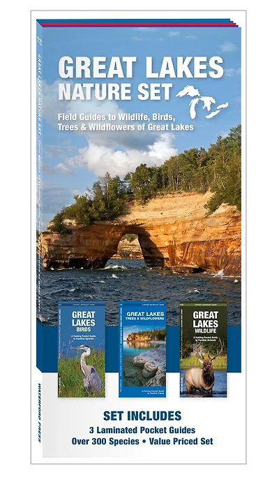 Great Lakes Nature Set: Field Guide To Wildlife, Birds, Trees & Wildflowers Of The Great Lakes