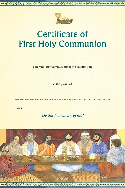 CFHC Certificate of First Holy Communion