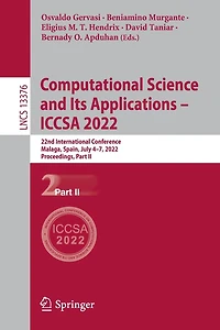 Computational Science and Its Applications - ICCSA 2022: 22nd International Conference, Malaga, Spain, July 4-7, 2022, Proceedings, Part II