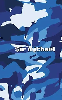 Blue Camouflage Sir Michael creative journal: journal