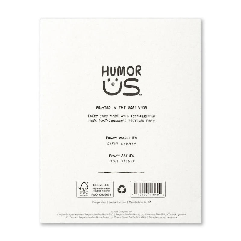 Humor Us Greeting Cards: Birthday - I love birthdays. The presents (Pack of 6)