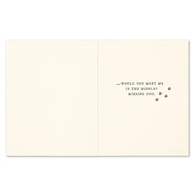 Love Muchly Greeting Cards: Missing You - If I start digging a tunnel (Pack of 6)