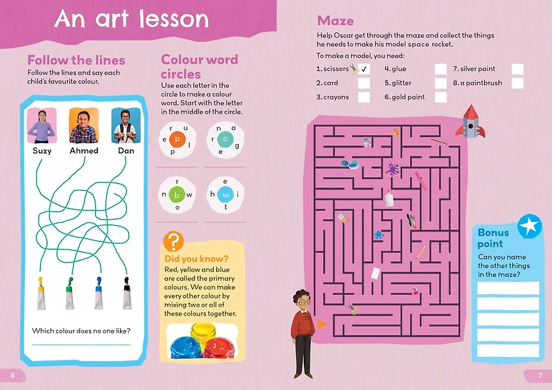 Collins 1000 English Words Activity Book: At school