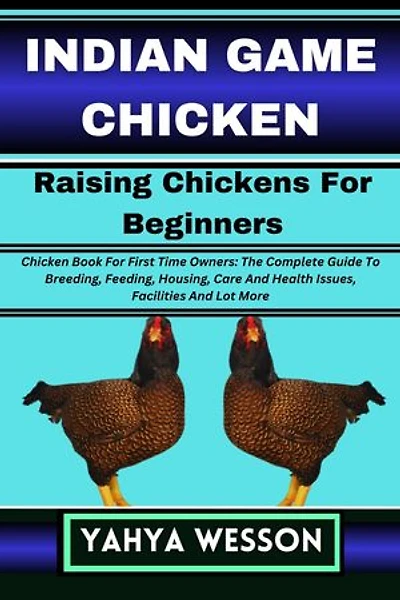 INDIAN GAME CHICKEN Raising Chickens For Beginners: Chicken Book For First Time Owners: The Complete Guide To Breeding, Feeding, Housing, Care And Health Issues, Facilities And Lot More