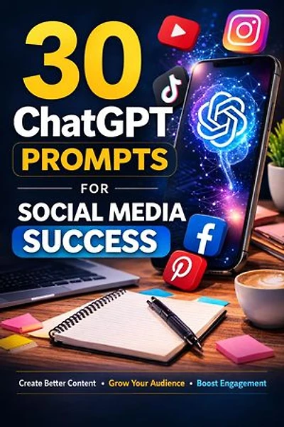 30 ChatGPT Prompts for Social Media Growth: Captions, Content Ideas, Engagement & Marketing Prompts: ChatGPT Prompt Guides, #1