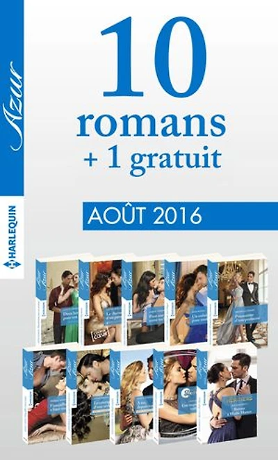 10 romans Azur + 1 gratuit (n°3735 à 3744 - Août 2016)