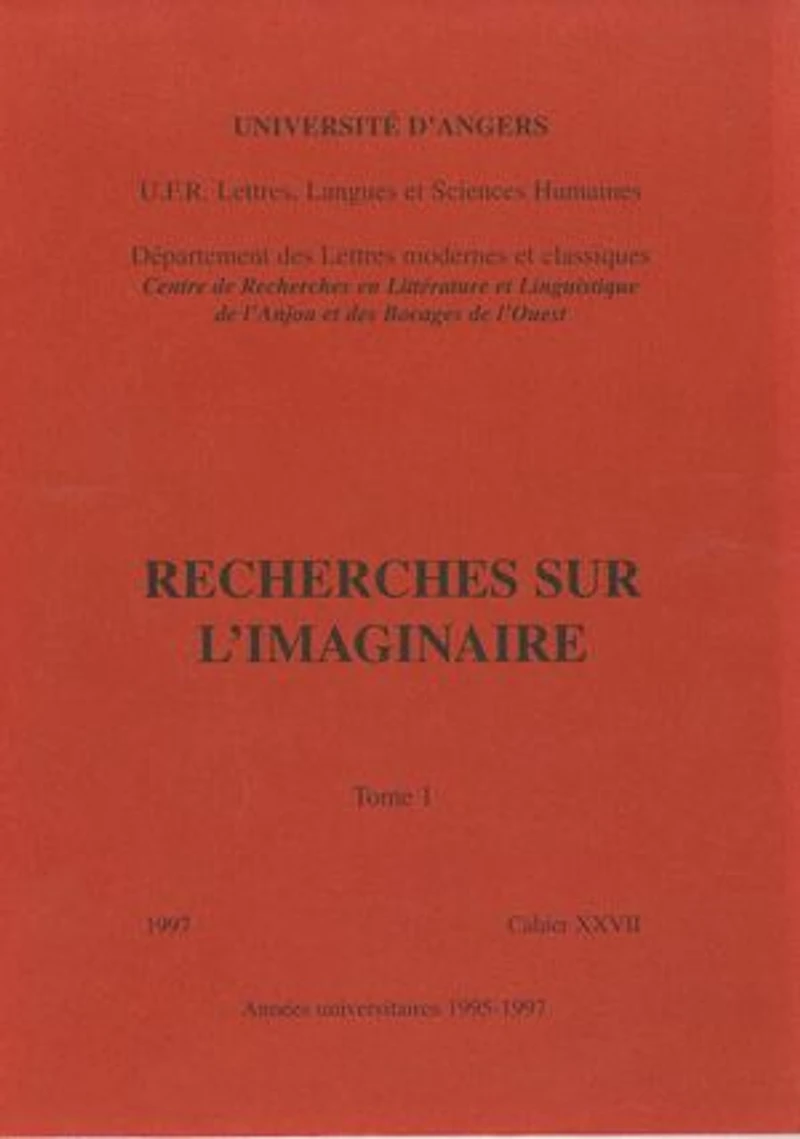 37 études critiques : littérature générale, littérature française et francophone, littérature étrangère: Cahier XXVII