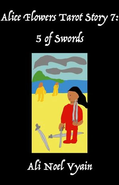 5 of Swords: Alice Flowers Tarot, #7