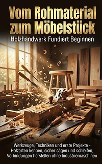 Vom Rohmaterial zum Möbelstück: Holzhandwerk Fundiert Beginnen: Werkzeuge, Techniken und erste Projekte - Holzarten kennen, sicher sägen und schleifen, Verbindungen herstellen ohne Industriemaschinen