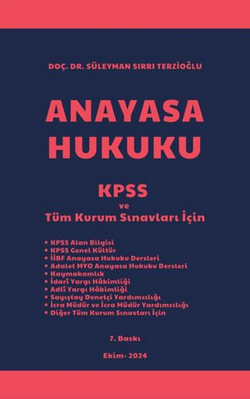 Anayasa Hukuku: KPSS ve Tüm Kurum Sınavları İçin
