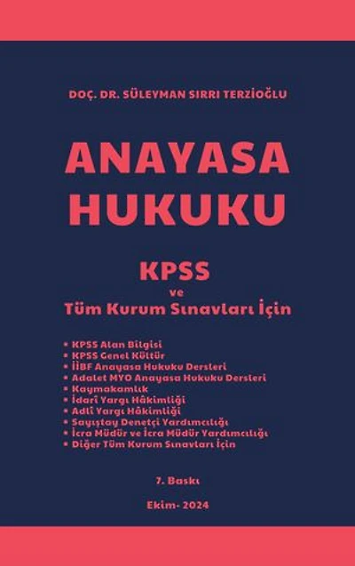 Anayasa Hukuku: KPSS ve Tüm Kurum Sınavları İçin