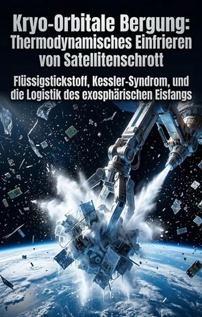 Kryo-Orbitale Bergung: Thermodynamisches Einfrieren von Satellitenschrott: Flüssigstickstoff, Kessler-Syndrom, und die Logistik des exosphärischen Eisfangs