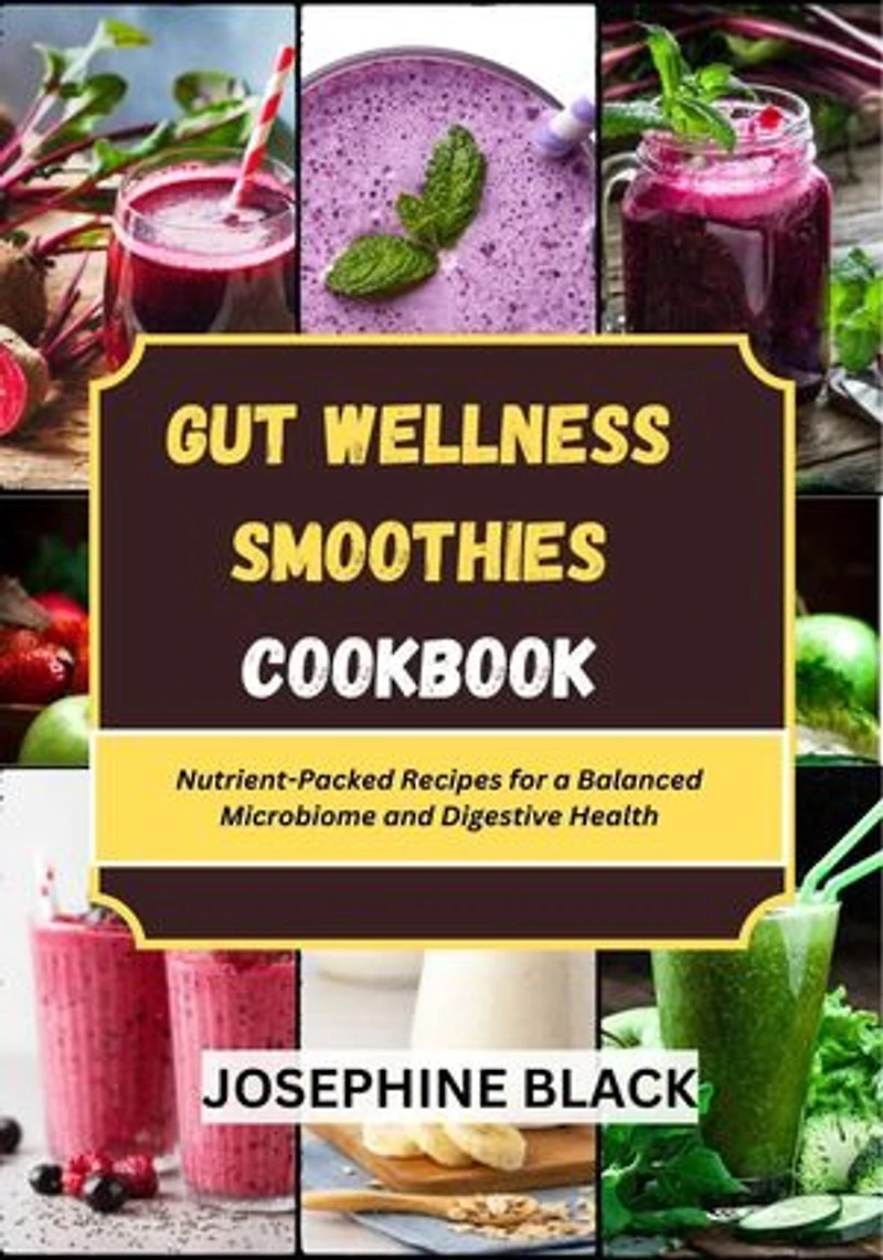 GUT WELLNESS SMOOTHIES COOKBOOK: Nutrient-Packed Recipes for a Balanced Microbiome and Digestive Health