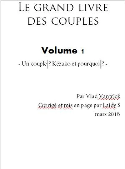 Le grand livre des couples: volume 1 : un couple kézako et pourquoi