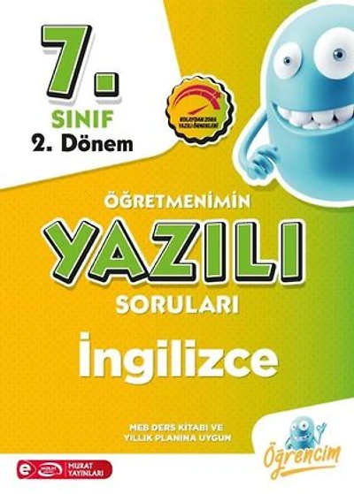 4248 7. Sınıf 2. Dönem İngilizce Öğretmenimin Yazılı Soruları