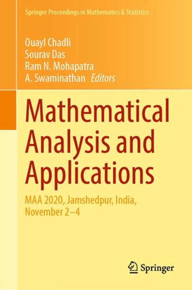 Mathematical Analysis and Applications: MAA 2020, Jamshedpur, India, November 2-4