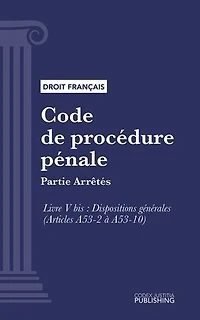 Code de procédure pénale: Partie Arrêtés - Livre V bis : Dispositions générales (droit français)