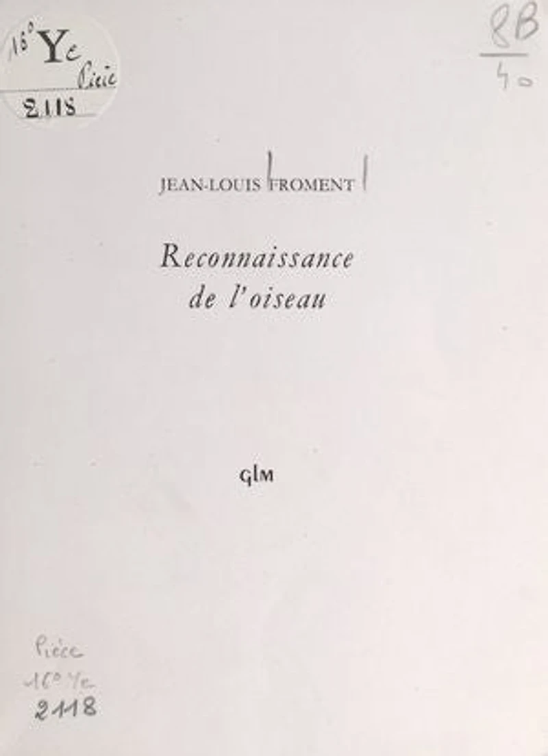 Reconnaissance de l'oiseau