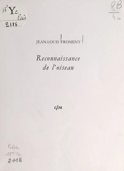 Reconnaissance de l'oiseau