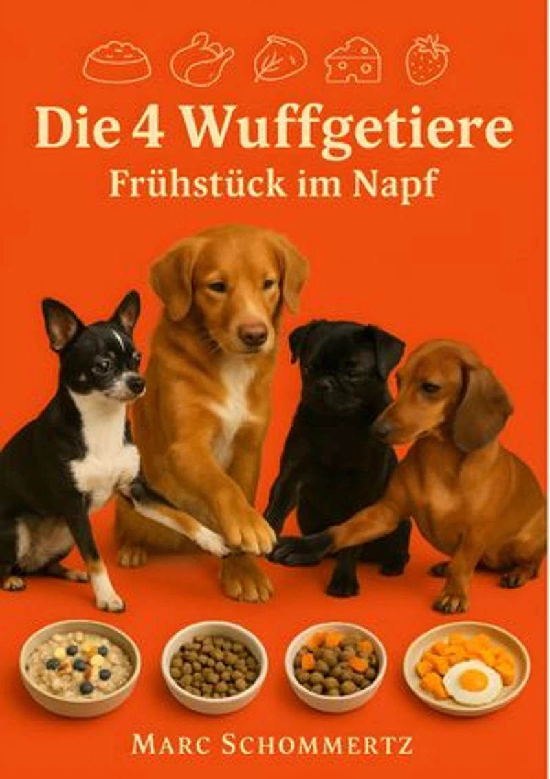 Die 4 Wuffgetiere - Frühstück im Napf: 30 nahrhafte und gut verdauliche Frühstücksrezepte für Hunde