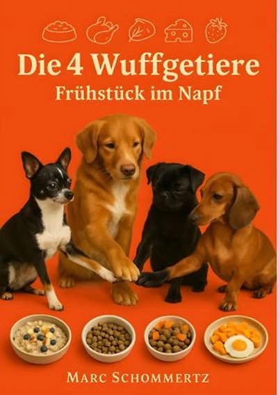 Die 4 Wuffgetiere - Frühstück im Napf: 30 nahrhafte und gut verdauliche Frühstücksrezepte für Hunde