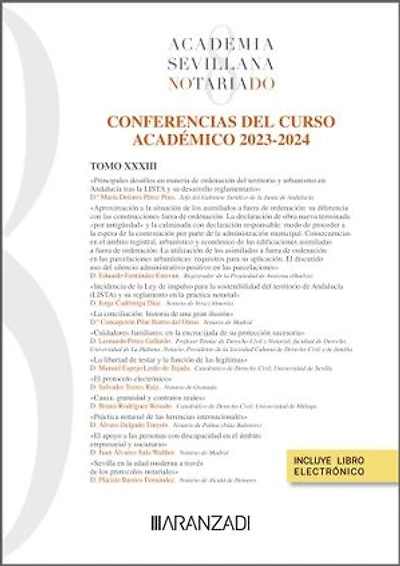 Anales 2023-2024 Tomo XXXIII Academia Sevillana del Notariado